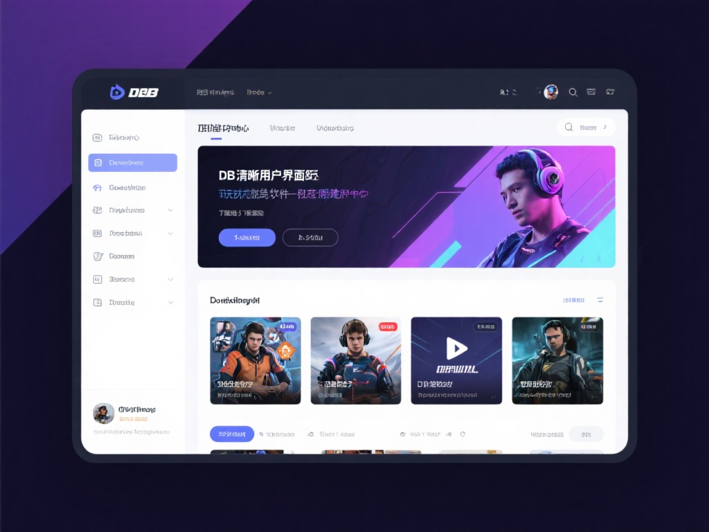 畅享游戏精彩,下载DB电竞软件中心 3. 清晰的用户界面与便捷操作
界面设计是许多玩